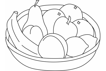 Coloriage Fruits 07 – 10doigts.fr